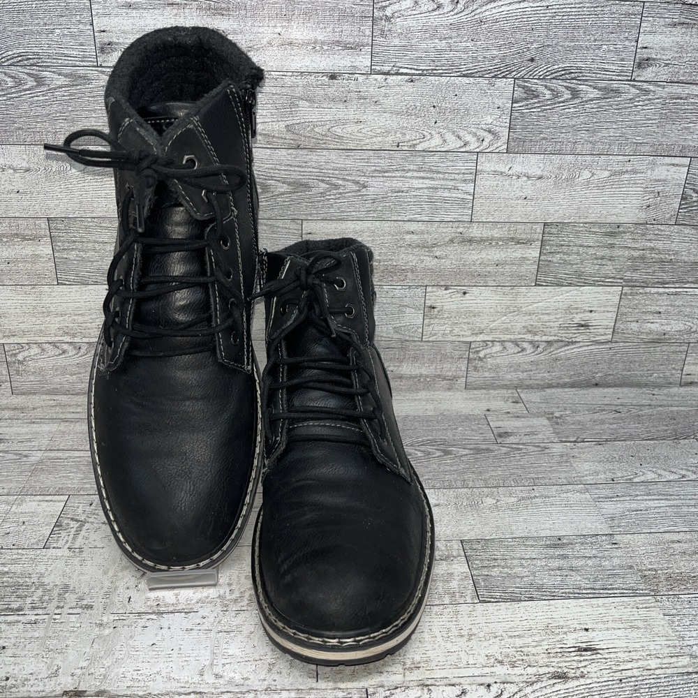 B-52 Bullboxer Chukka Boots Black Leather Casual‎ Boots Men Size 12